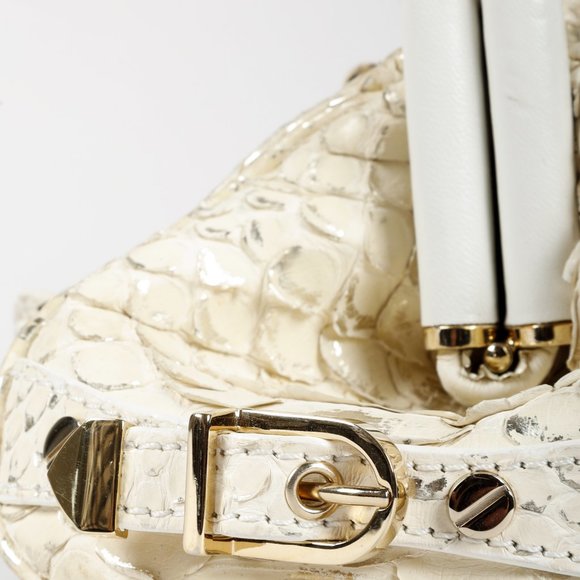 Versace Madonna Frame White Snake Mini Bag - Picture 8 of 11